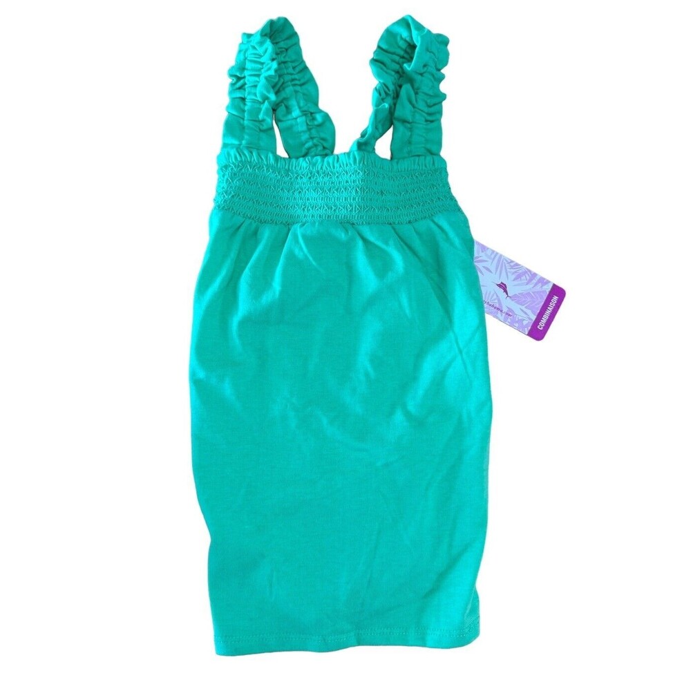 NWT Tommy Bahama Girls Top Size‎ Small 5 Green Summer Tank Top New